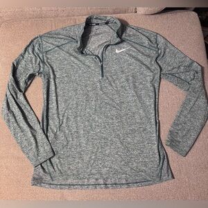 Nike Heathered Teal Long Sleeve Top